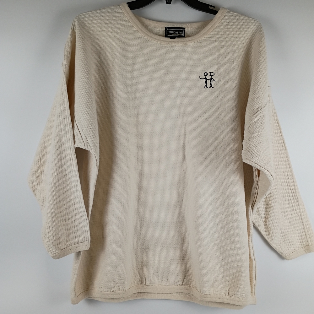 Tompkins Avenue Ivory Long Sleeve Sweater
